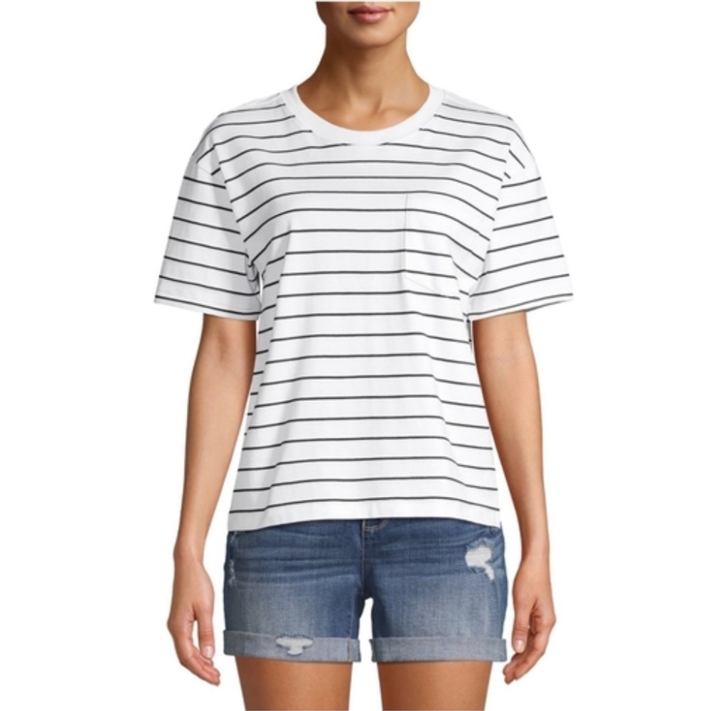 Striped Boyfriend Tee - Size XXXL